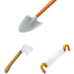 1000 Saw / Axe / Shovel. Can Mix 0